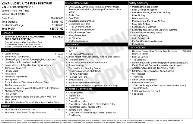 Used 2024 Red Subaru Premium image 38