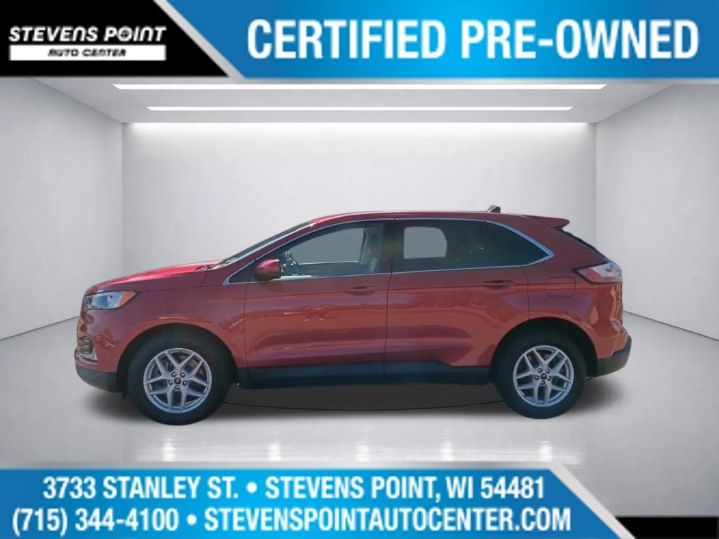 Used 2023 Rapid Red Metallic Tinted Clearcoat Ford SEL image 4
