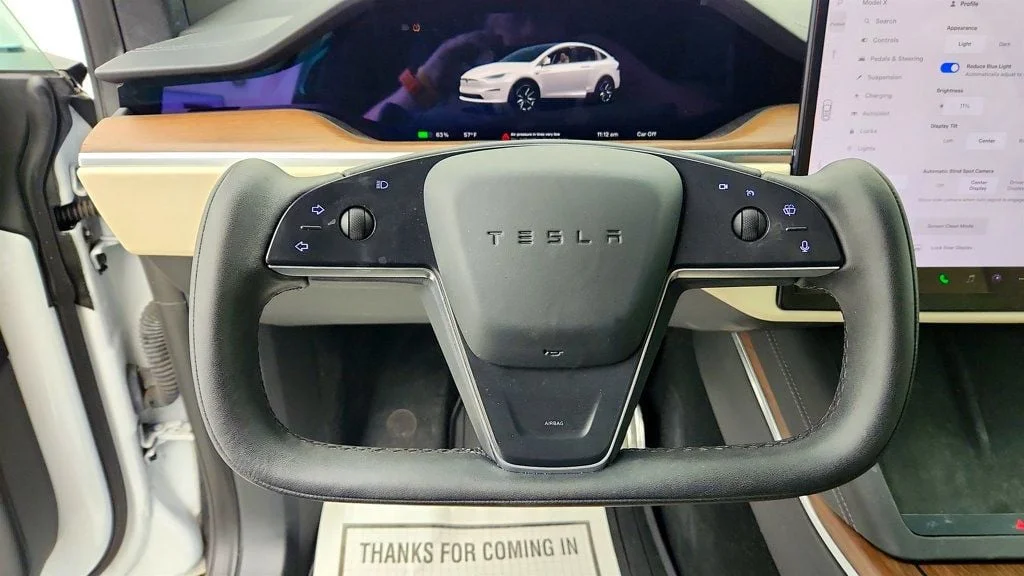 Used 2022 Pearl White Multi-Coat Tesla AWD w/ 22