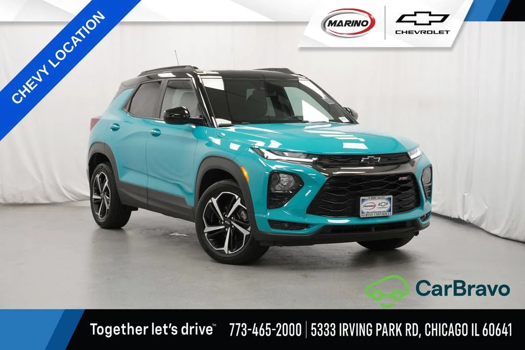 Certified Used 2022 OASIS BLUE Chevrolet RS image 1