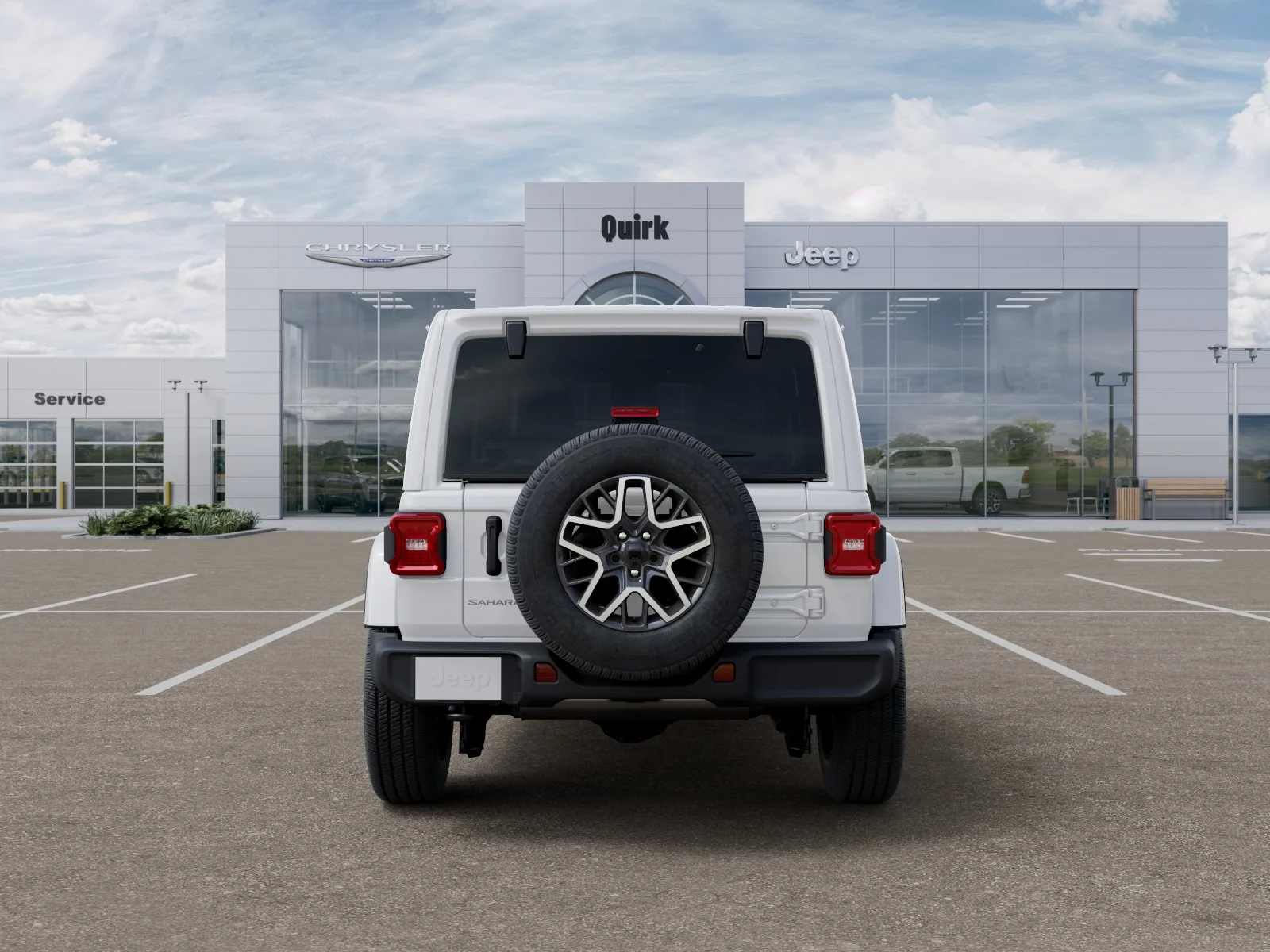 New 2026 Bright White Clear-Coat Exterior Paint Jeep Sahara image 33