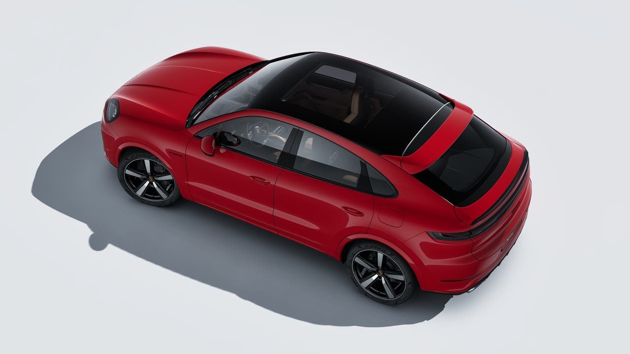 New 2026 Carmine Red Porsche E-Hybrid Coupe image 4