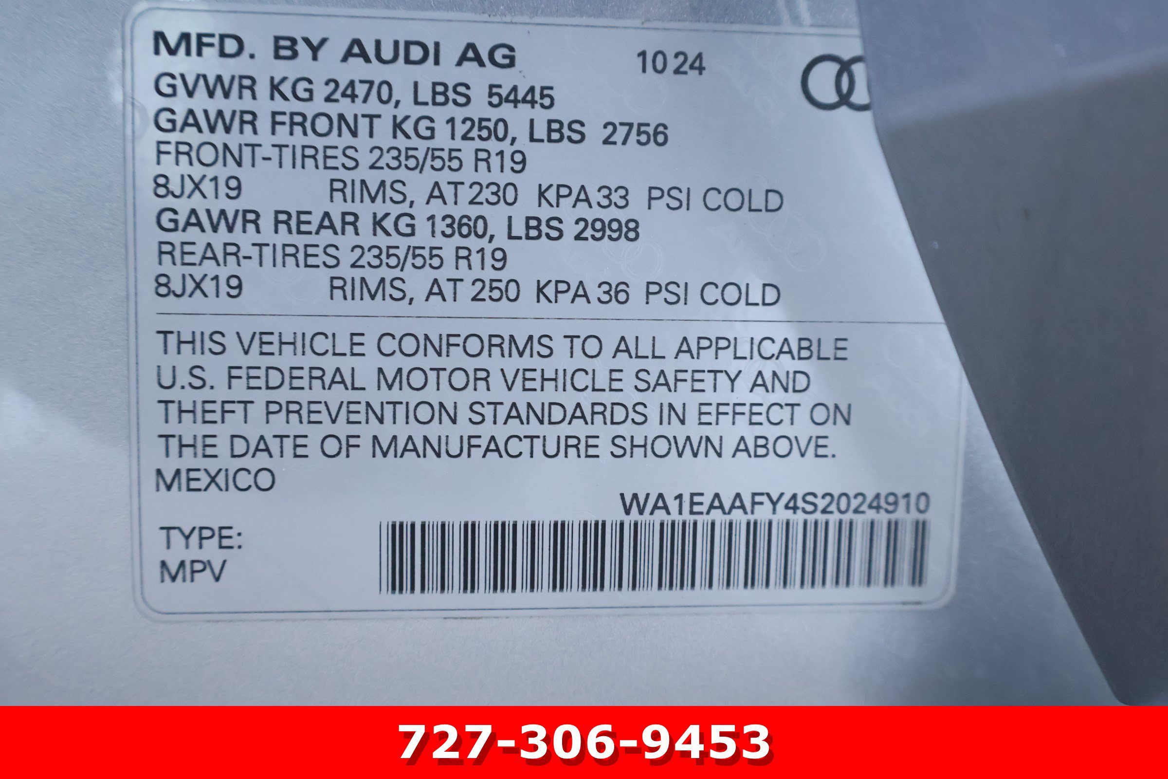 Used 2025 Florett Silver Metallic Audi S line Premium Plus image 24
