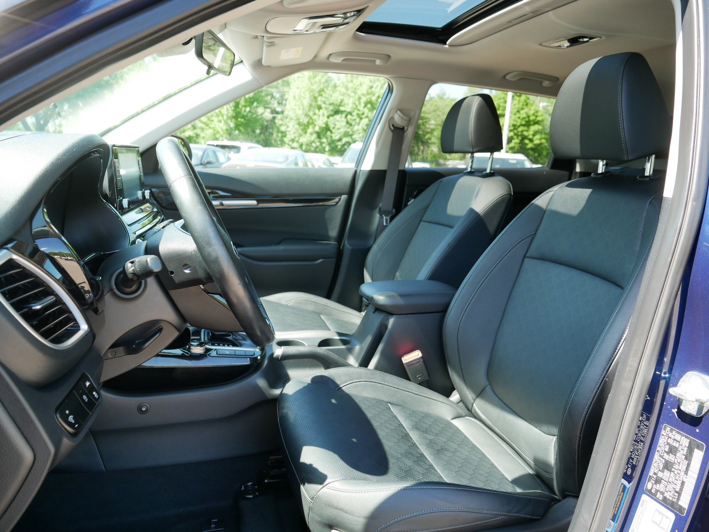 Used 2021 Dark Ocean Blue Kia EX image 34