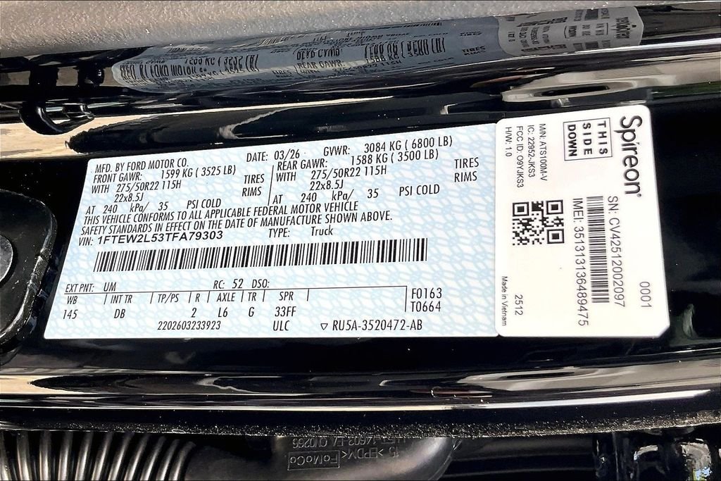 New 2026 Agate Black Metallic Ford STX image 11