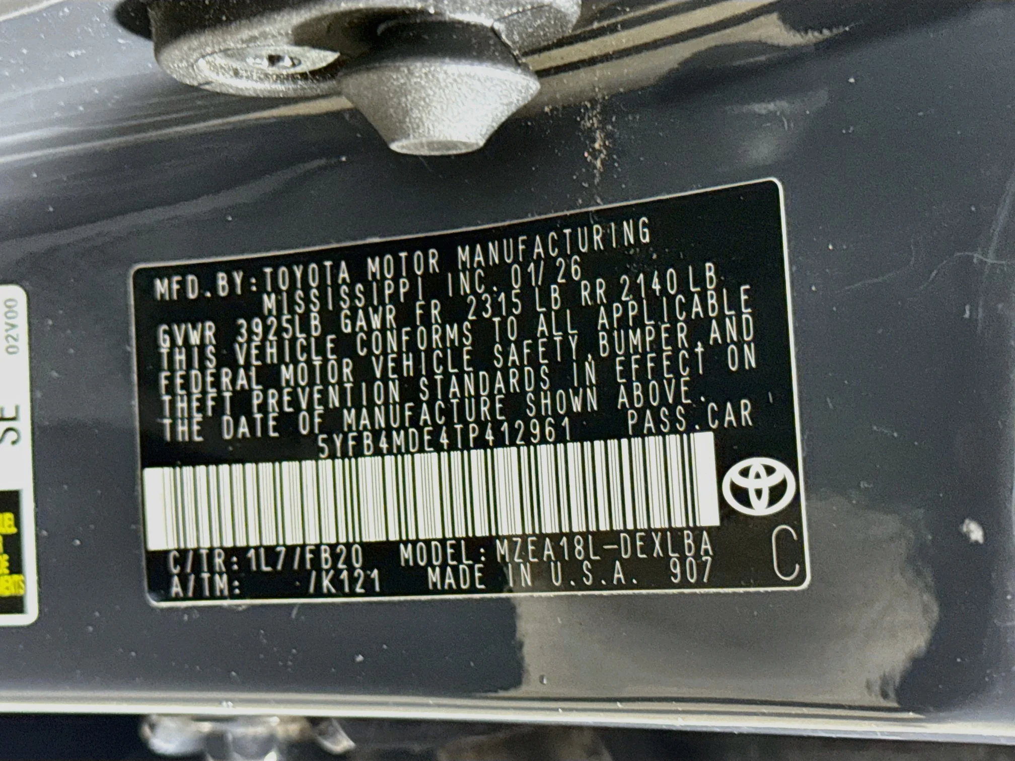 Certified Used 2026 Underground Toyota LE image 30