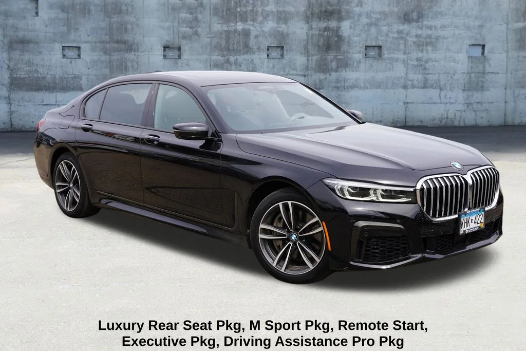 Used 2020 Black Sapphire Metallic BMW 750i xDrive image 1