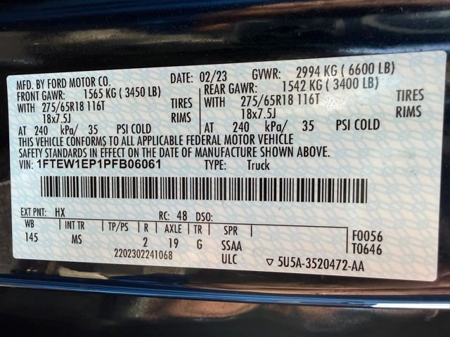 Certified Used 2023 Antimatter Blue Metallic Ford XLT image 43