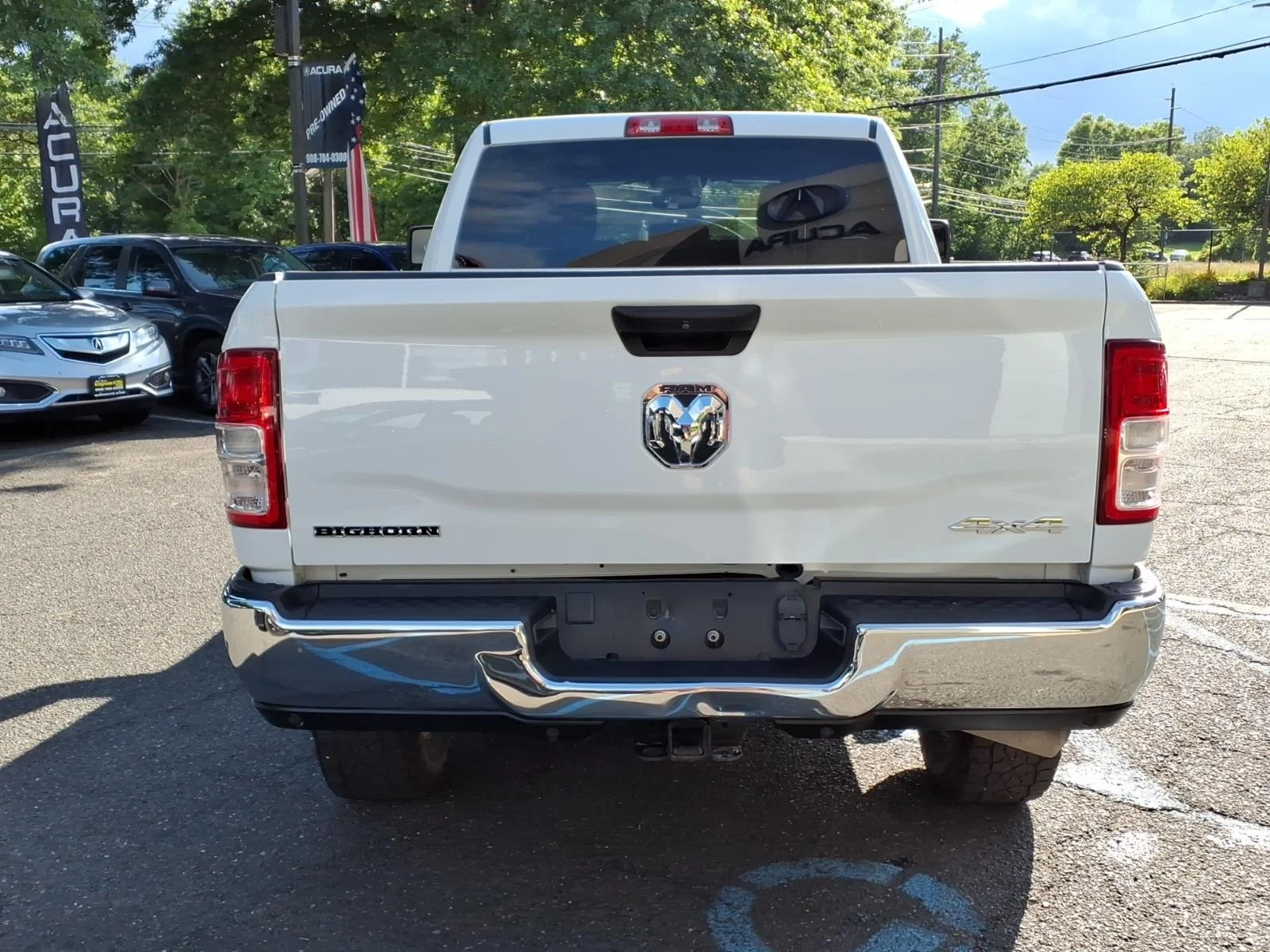 Used 2024 Bright White Clear Coat (pw7) RAM Big Horn image 5