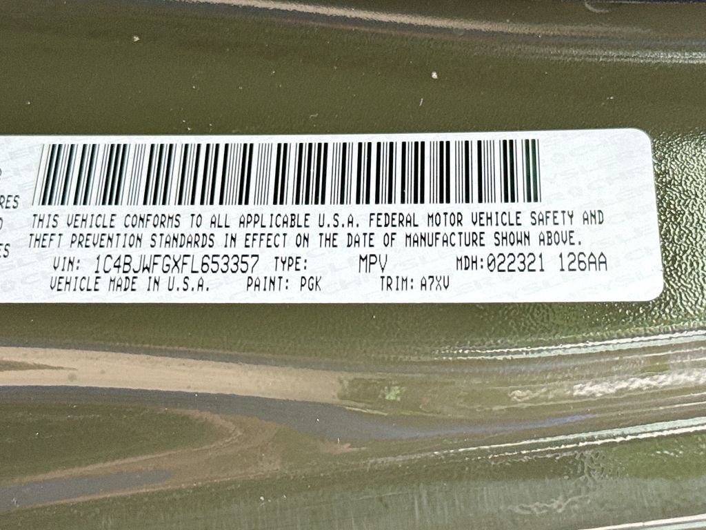 Used 2015 Tank Clearcoat Jeep Rubicon AEV image 30