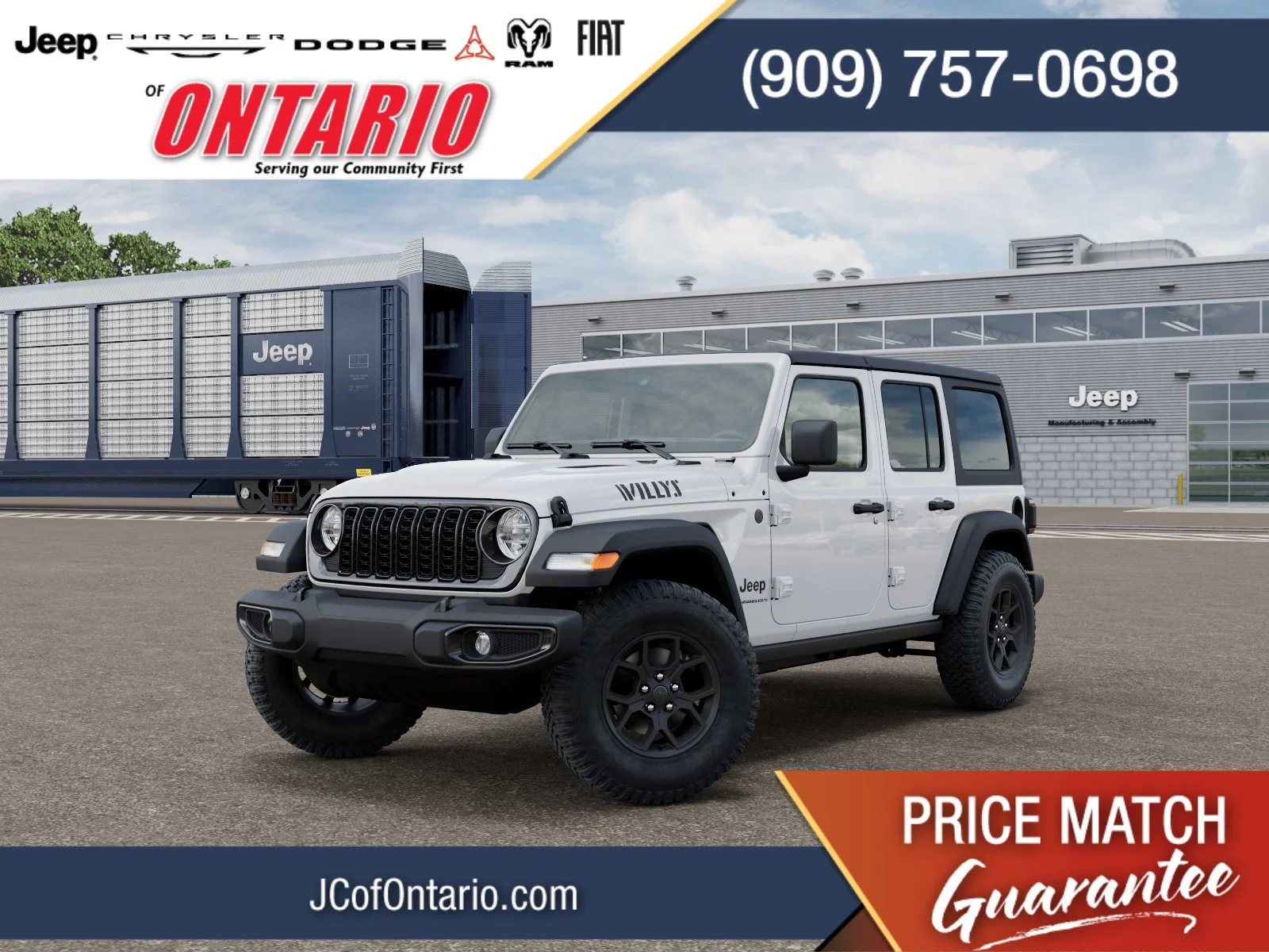 New 2026 Bright White Clearcoat Jeep Willys image 1