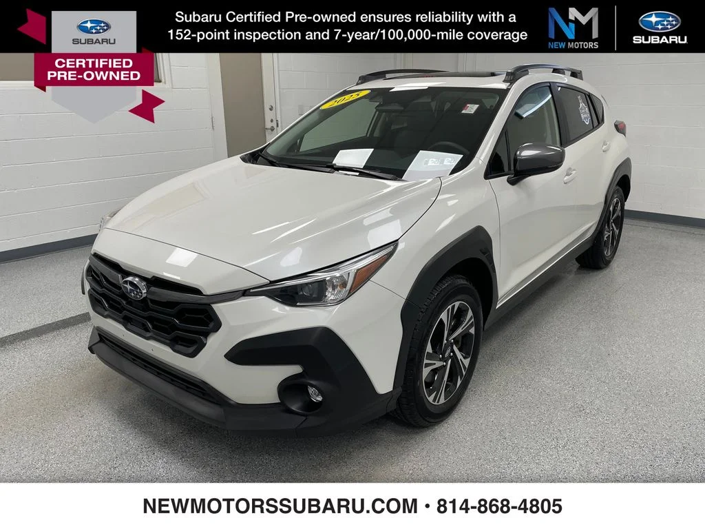 Used 2025 Crystal White Pearl Subaru Premium image 1