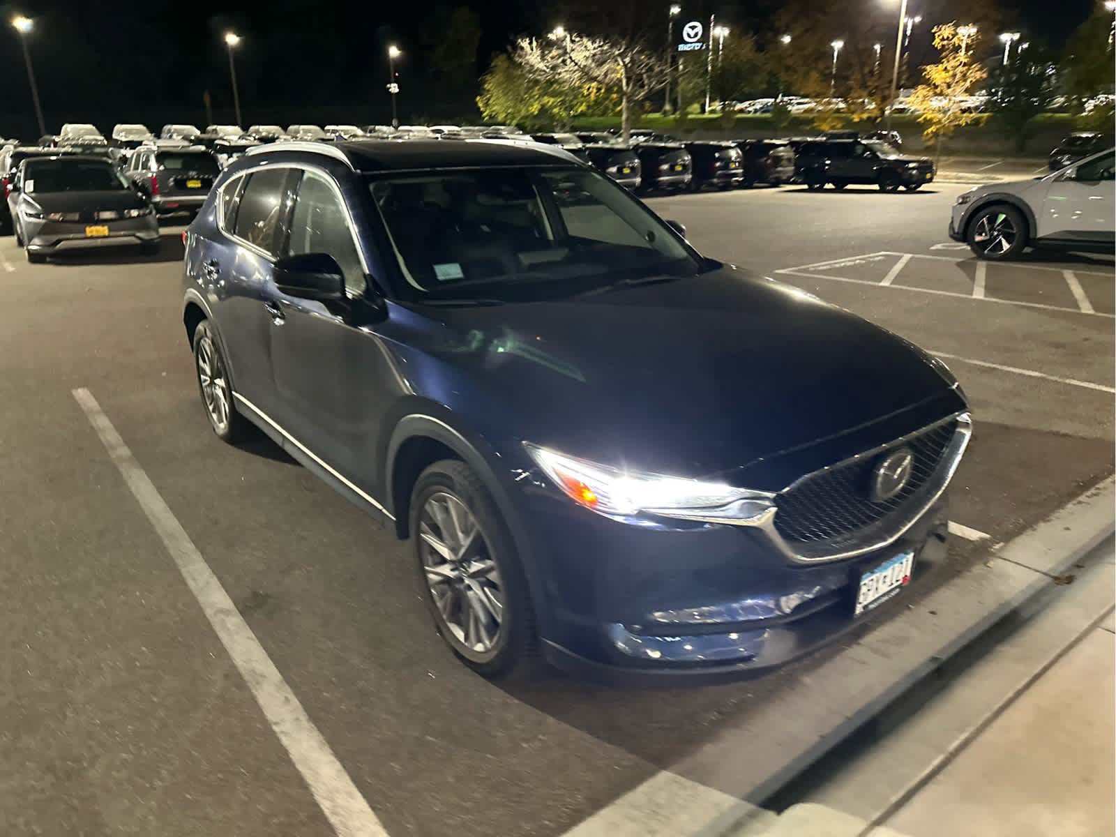 Used 2021 Deep Crystal Blue Mica Mazda Grand Touring Reserve image 3