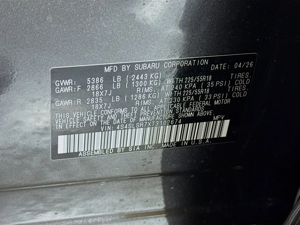 New 2026 Gray Subaru Limited Hybrid image 42