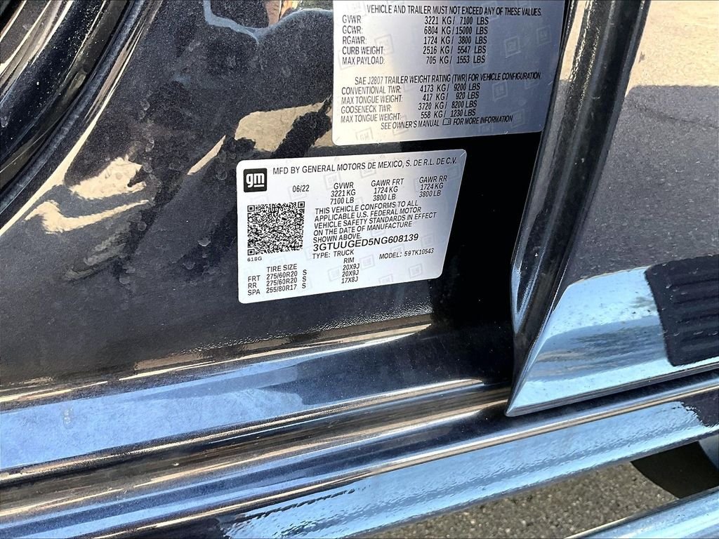 Used 2022 Titanium Rush Metallic GMC Denali image 37