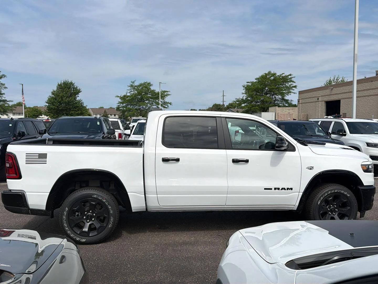 New 2026 Bright White Clear-Coat Exterior Paint RAM Big Horn image 8