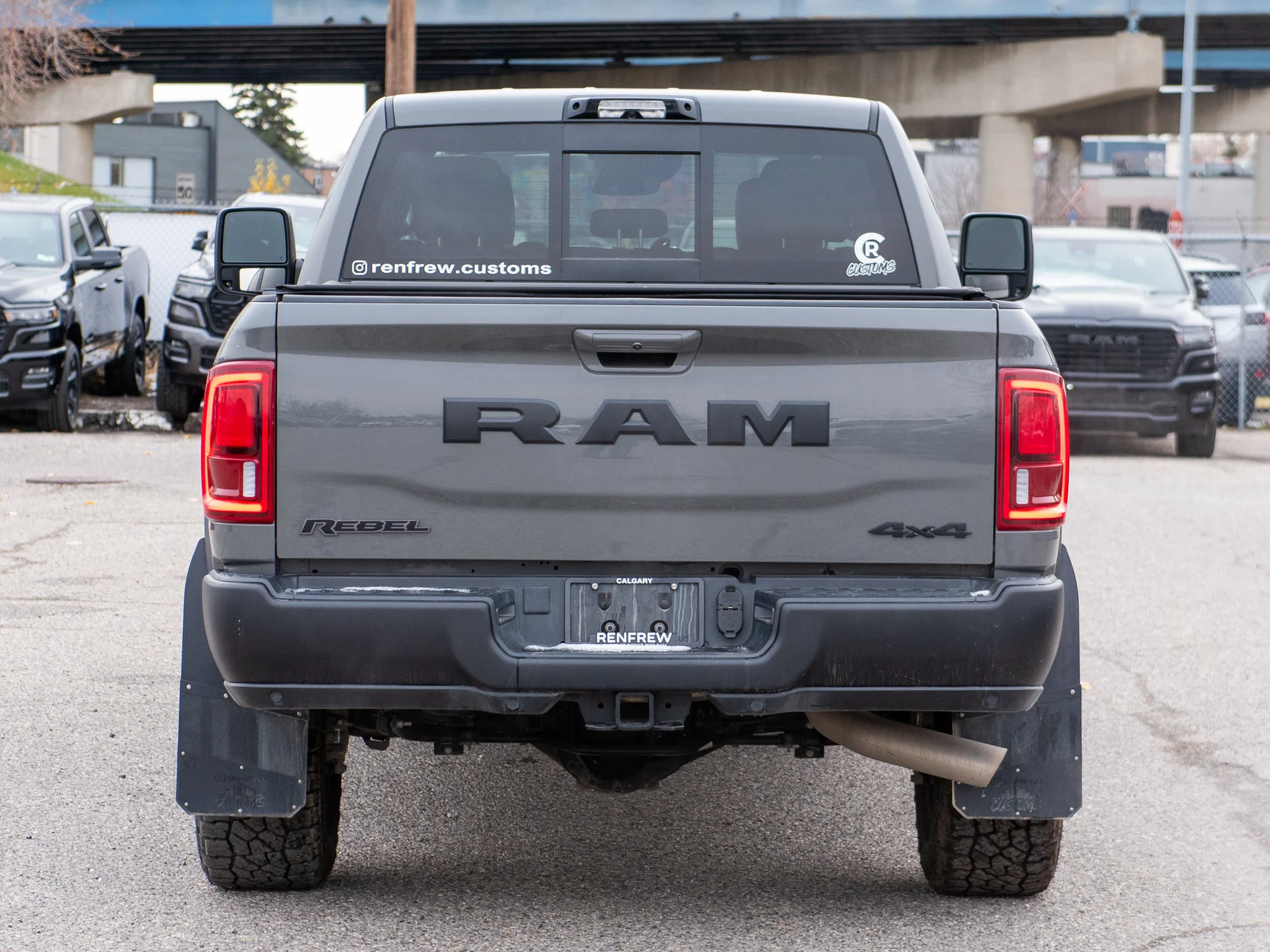 Used 2026 Grey RAM Rebel* Crew Cab 4x4, 2 Inch Lift, 35 Inch Tires, Winch, Trigger Industries MudFlaps image 6