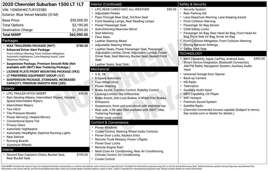 Used 2020 Blue Chevrolet LT image 2