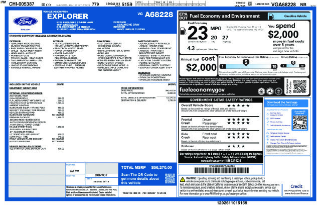 New 2027 Avalanche Gray Ford ST-Line image 1