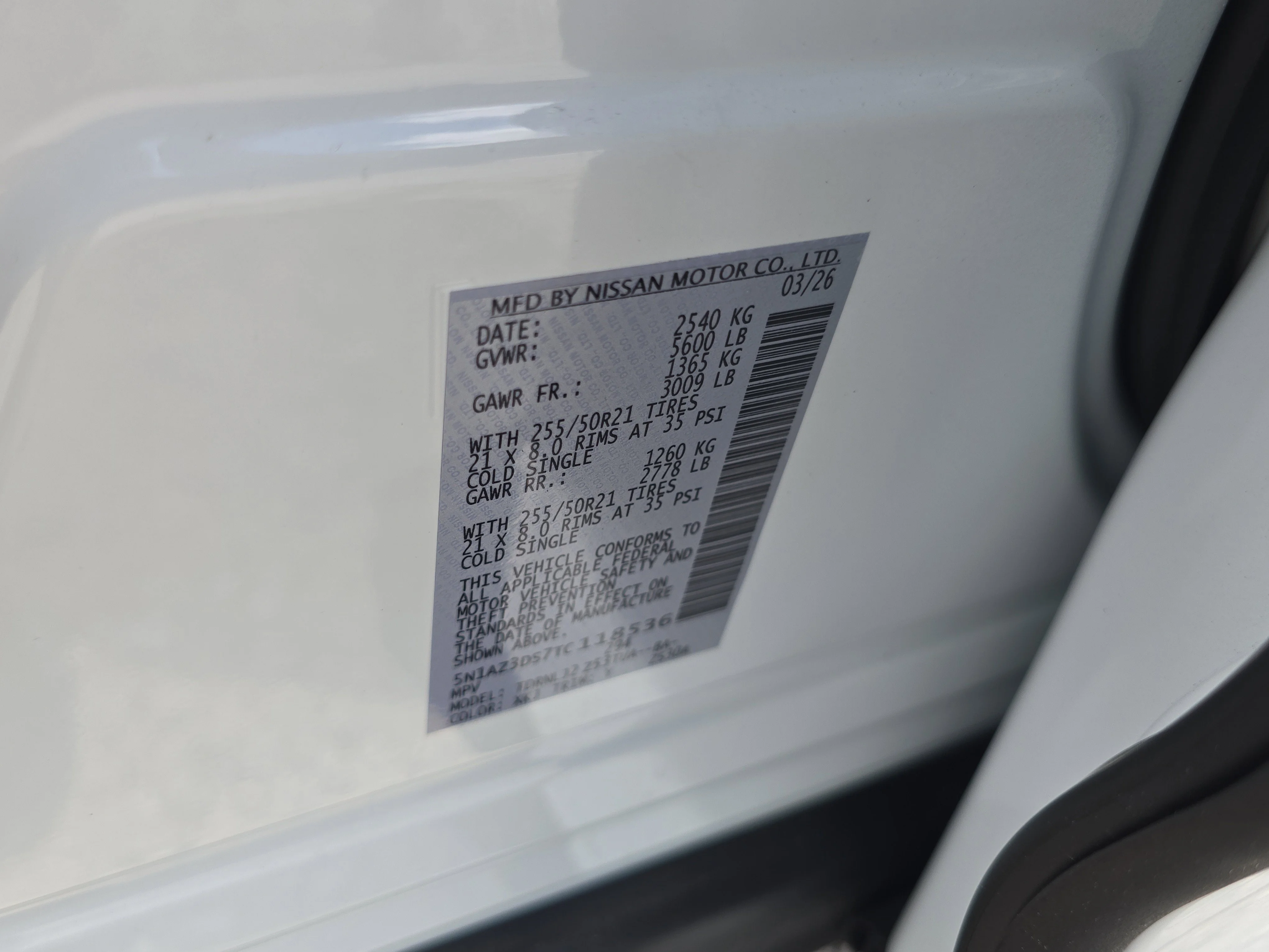 New 2026 Everest White Pearl TriCoat / Super Black Two-tone Nissan Platinum image 34