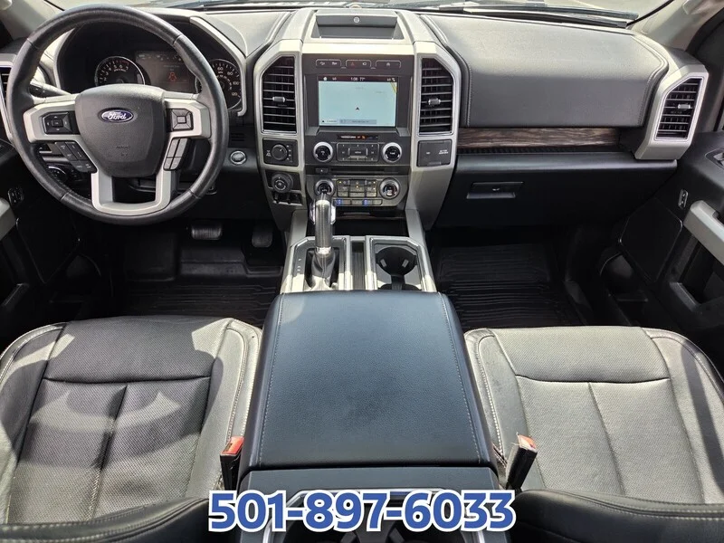 Used 2018 Shadow Black FORD LARIAT 4WD SUPERCREW 5.5