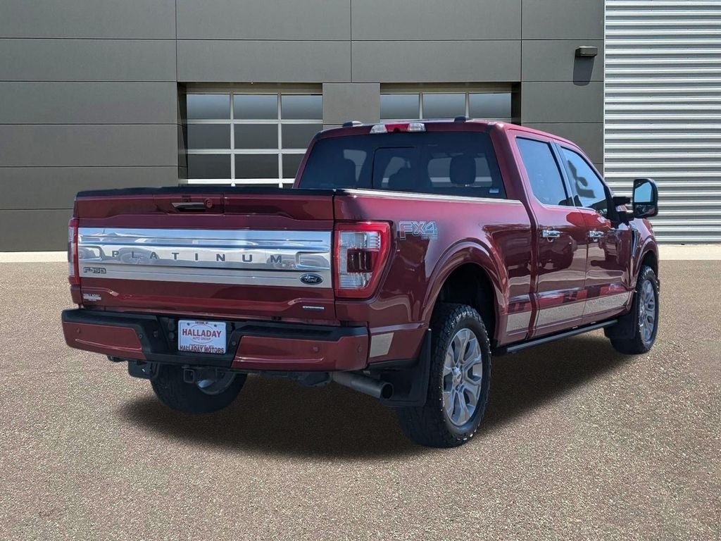 Used 2021 Rapid Red Metallic Tinted Clearcoat Ford Platinum image 5