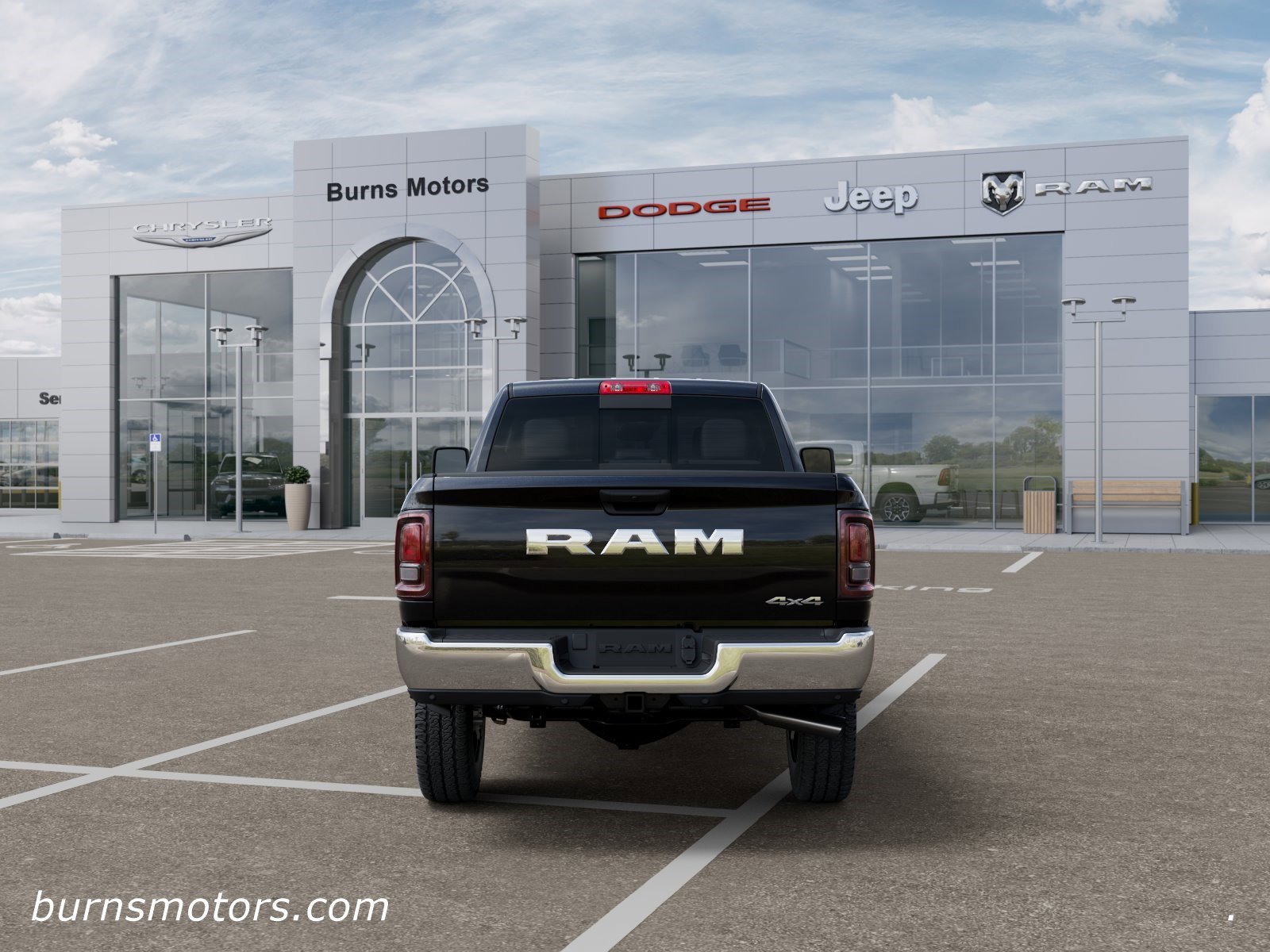 New 2026 Diamond Black Crystal Pearl-Coat Exterior Paint RAM Tradesman image 7