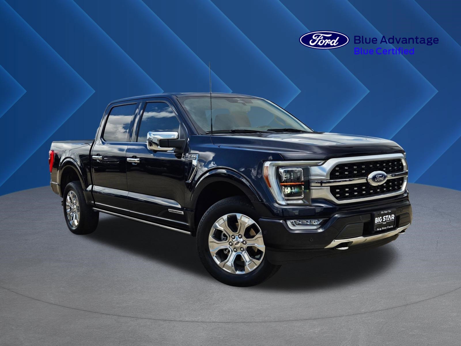 Used 2023 Blue Ford Platinum image 1