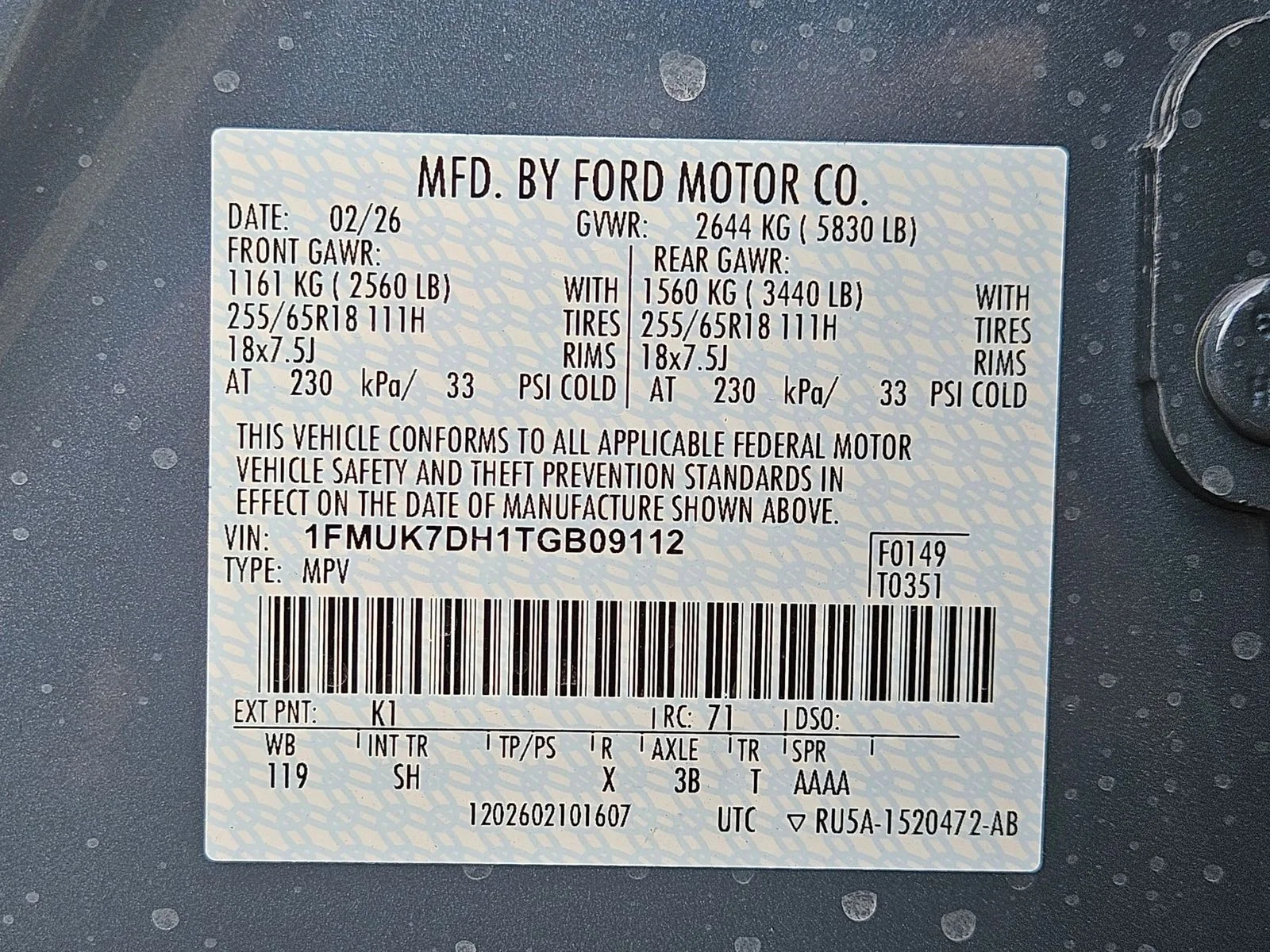 New 2026 Vapor Blue Metallic Ford Active image 30