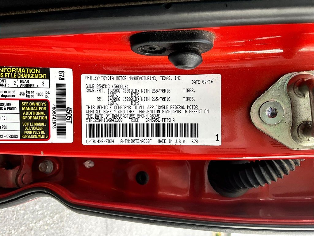 Used 2016 Red Toyota TRD Off-Road image 21