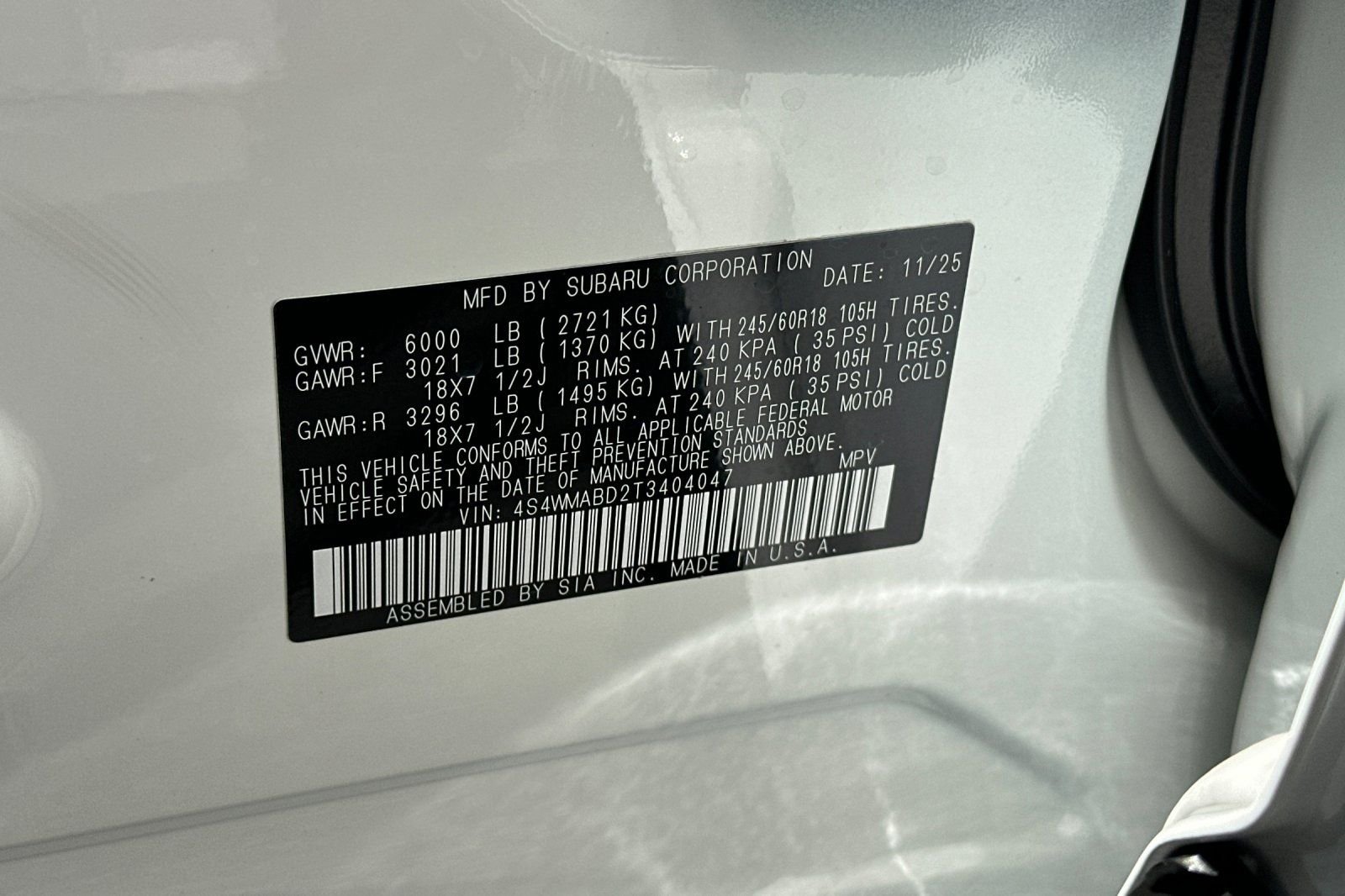 Used 2026 White Subaru Premium image 35