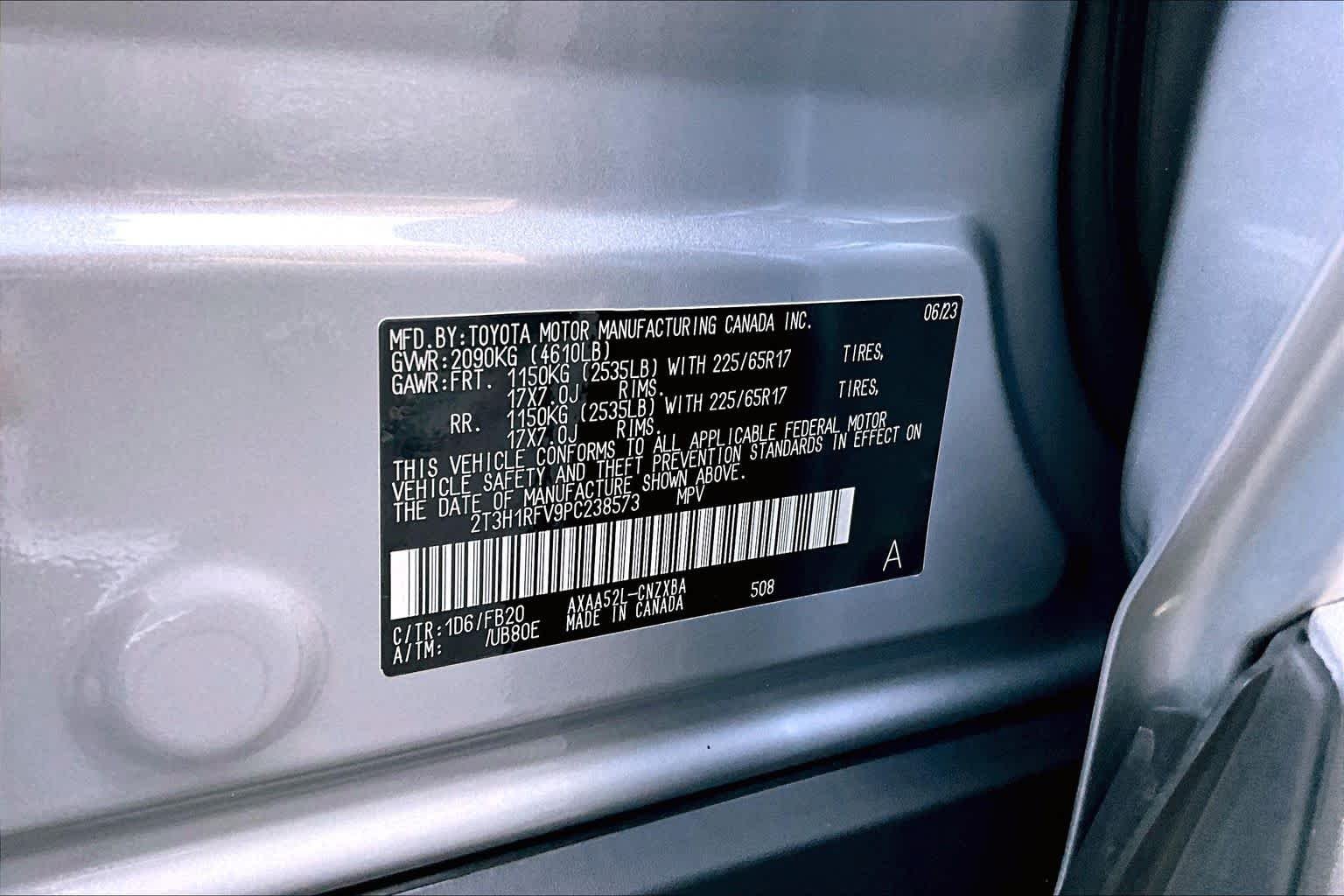 Used 2023 Silver Sky Metallic Toyota LE image 34