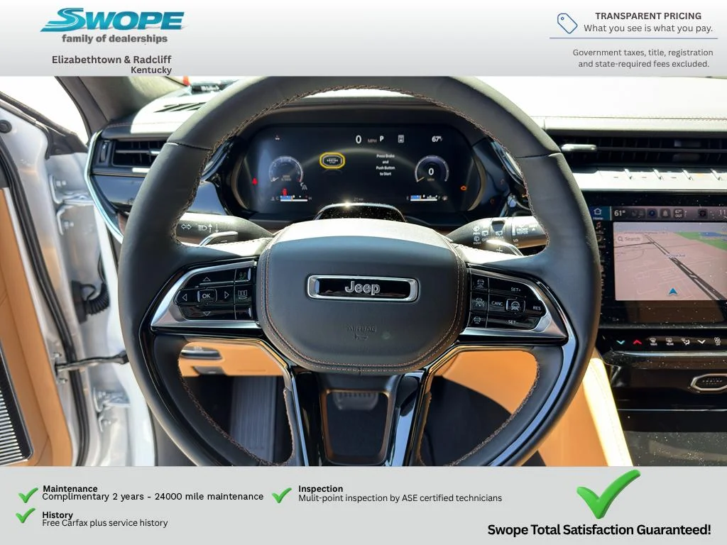 New 2026 Bright White Clear-Coat Exterior Paint Jeep Summit image 18