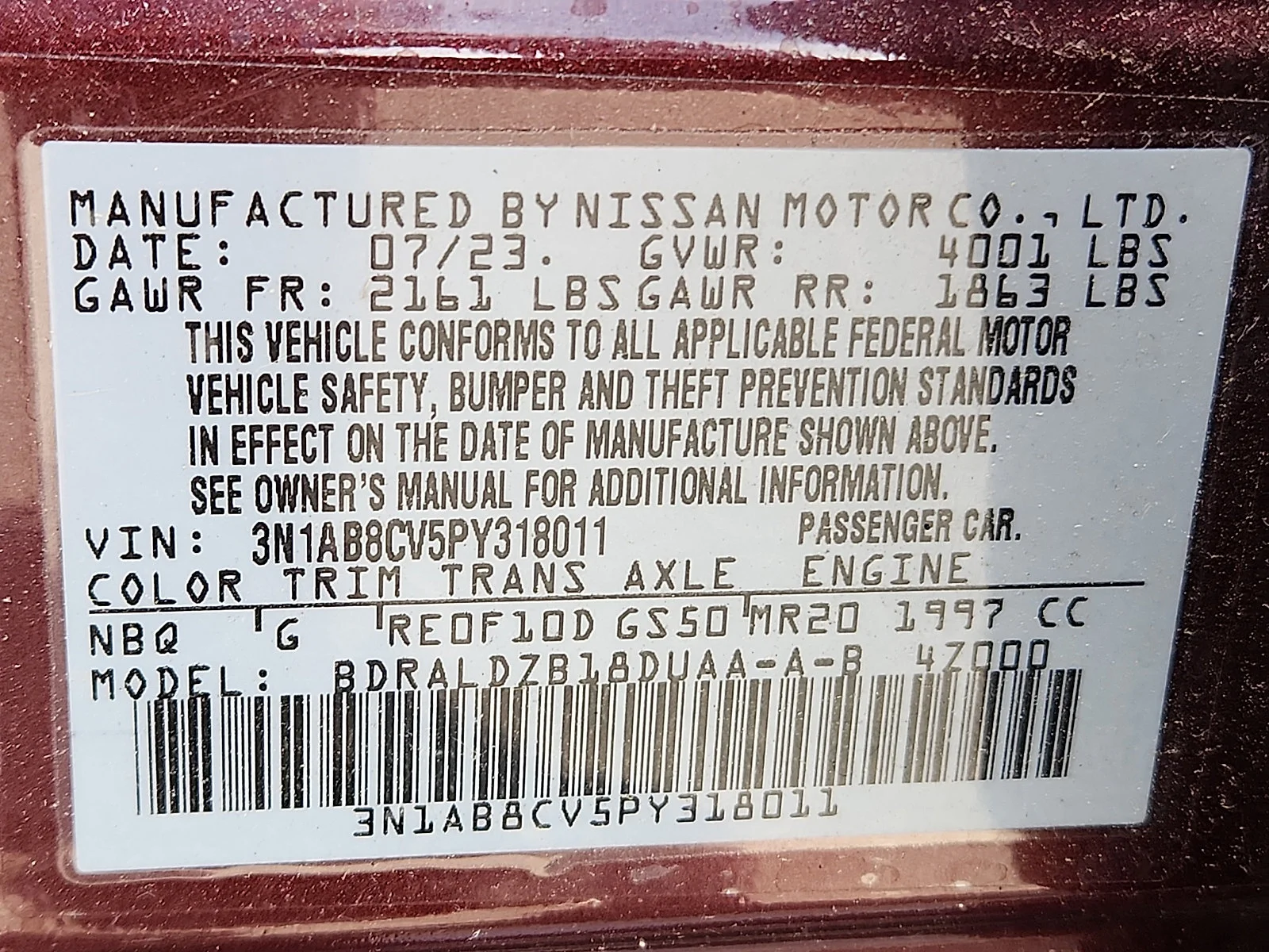 Used 2023 Rosewood Metallic Nissan SV image 27
