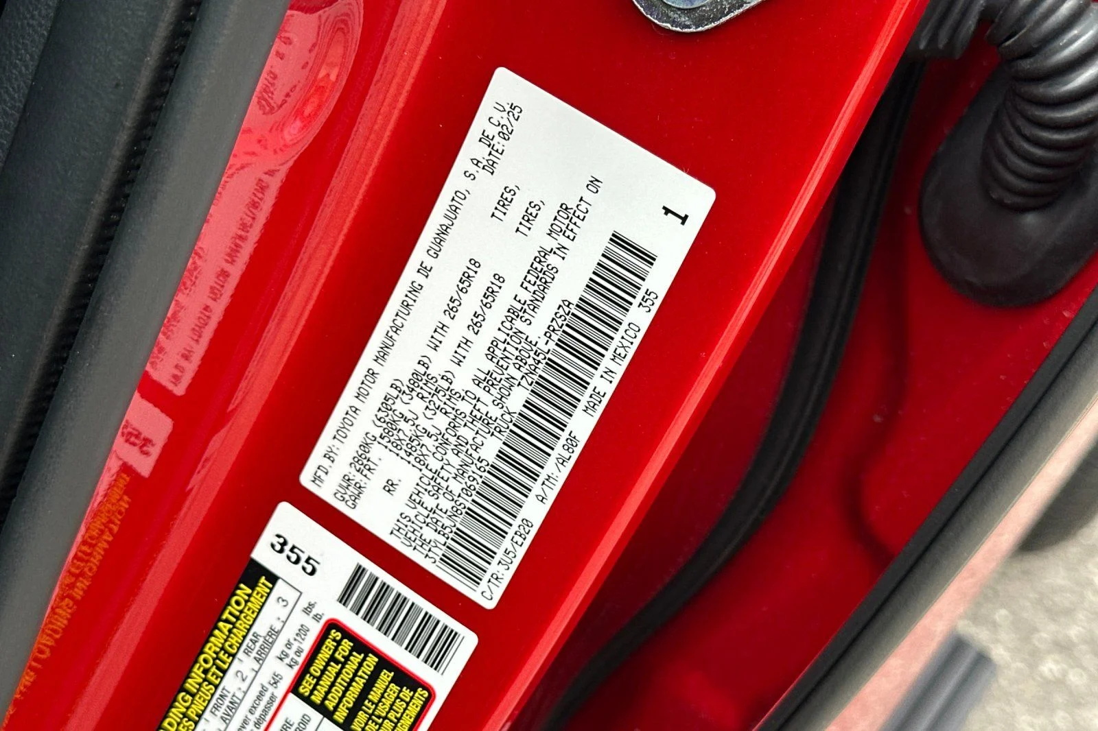 Used 2025 Red Toyota Limited image 27