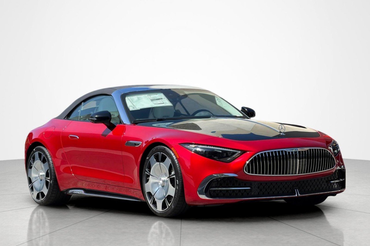 New 2026 MANUFAKTUR garnet red metallic (Red Ambiance) Mercedes-Benz Maybach SL 680 Monogram Series Roadster image 9