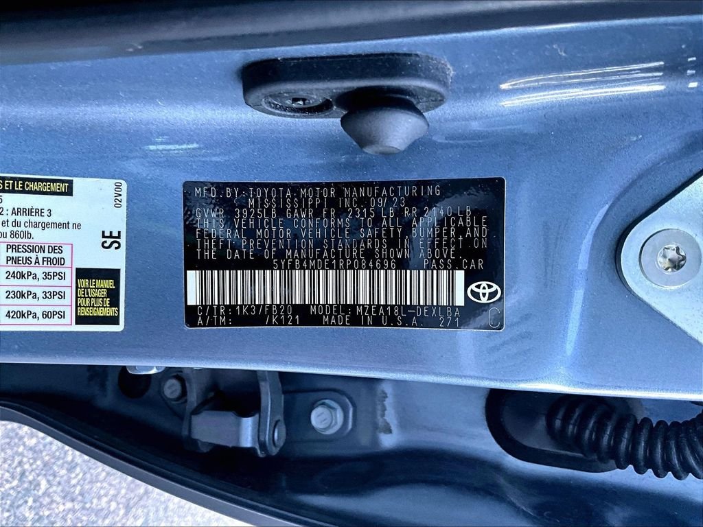 Used 2024 Gray Toyota LE image 9