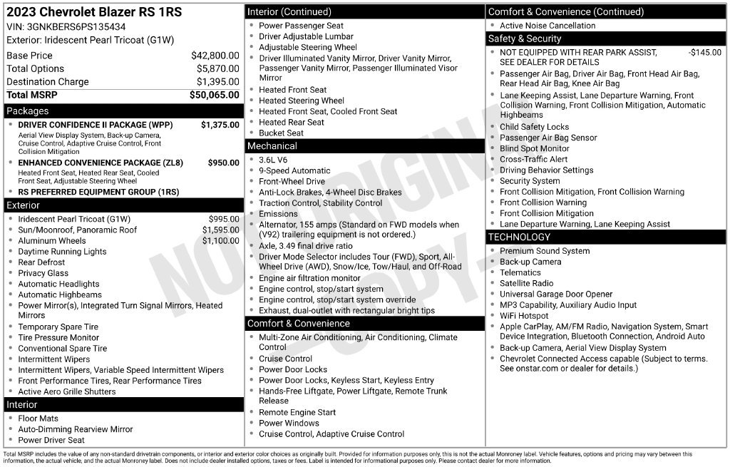 Used 2023 Beige Chevrolet RS image 4