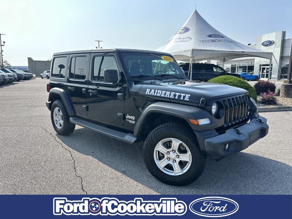 Used 2020 Black Clearcoat Jeep Unlimited Sport S image 2