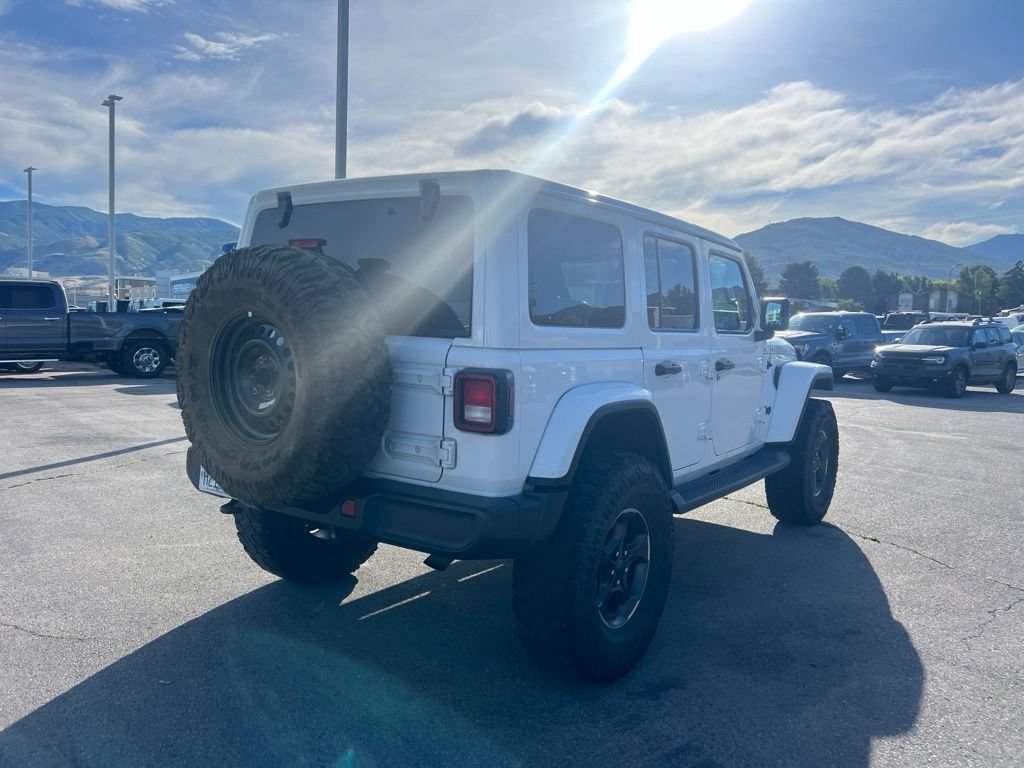 Used 2020 Bright White Clearcoat Jeep Unlimited Sahara image 5