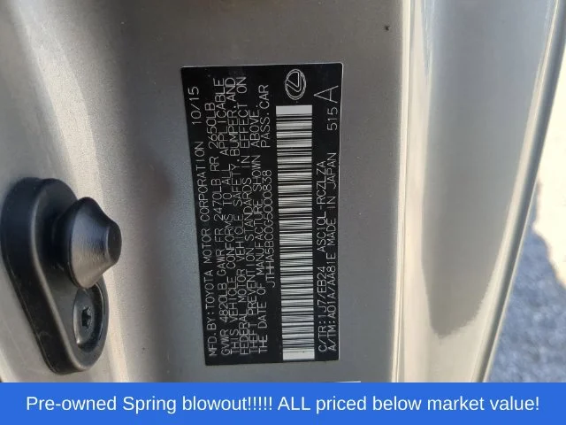 Used 2016 Silver Lexus 200t image 44