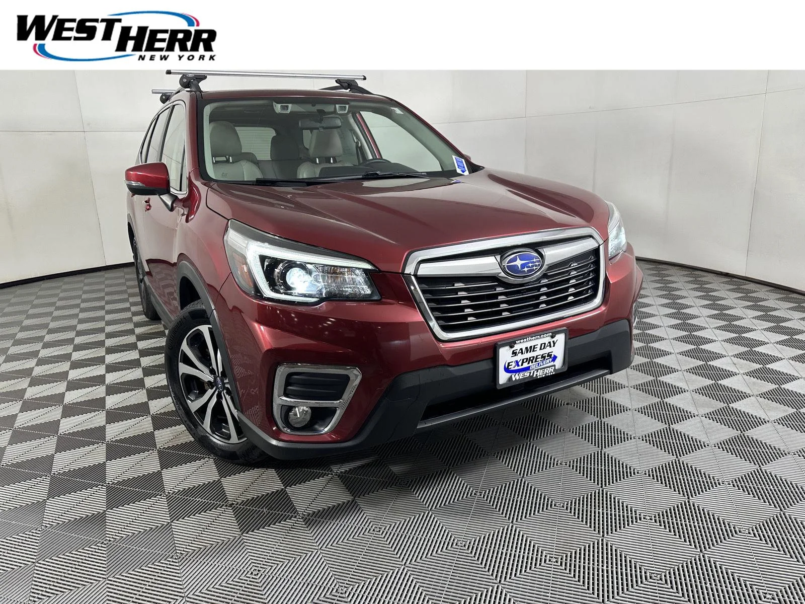 Used 2019 Crimson Red Pearl Subaru Limited image 1