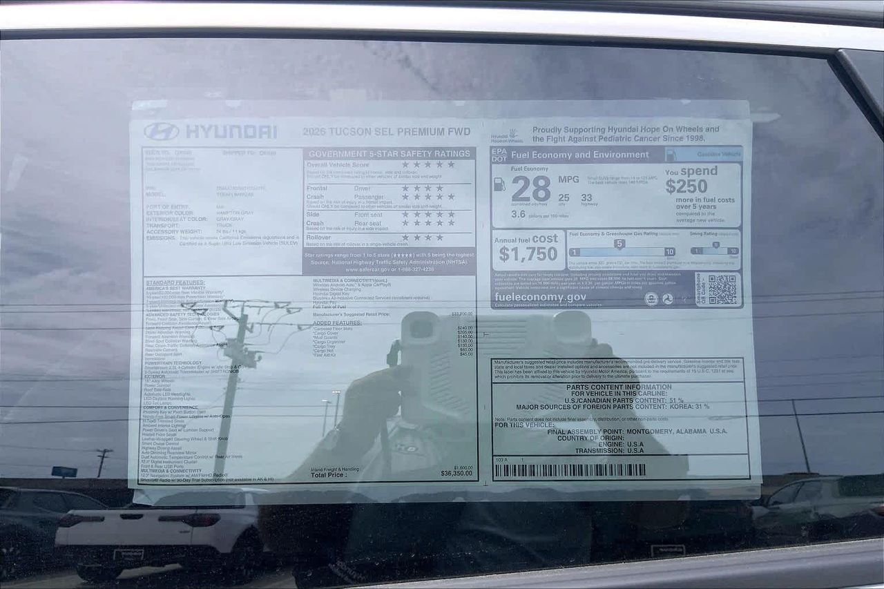 New 2026 Hampton Gray Hyundai SEL Premium FWD image 18