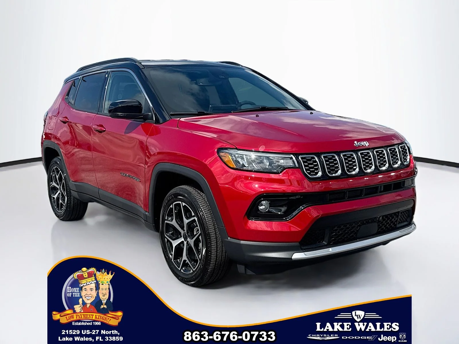 New 2026 Red Hot Pearl-Coat Exterior Paint Jeep Limited image 1
