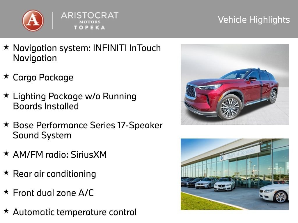 Used 2024 INFINITI QX60 AUTOGRAPH with VIN 5N1DL1HU8RC351137 for sale in Kansas City