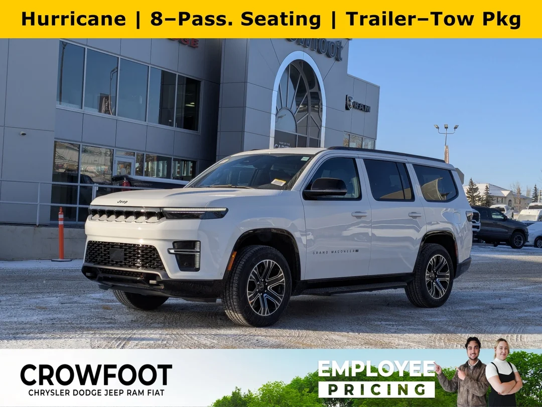 New 2026 White Jeep Grand Wagoneer - - 4x4 - Heavy Duty Trailer Tow - 8 Passenger Seating & More! image 1