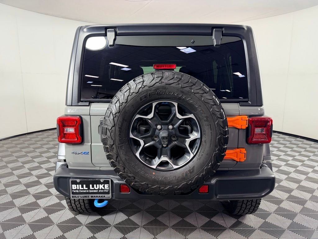 Used 2022 Gray Jeep Unlimited Rubicon 4xe image 9