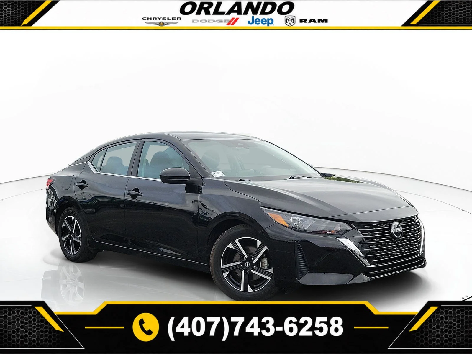 Used 2024 Super Black Nissan SV image 1