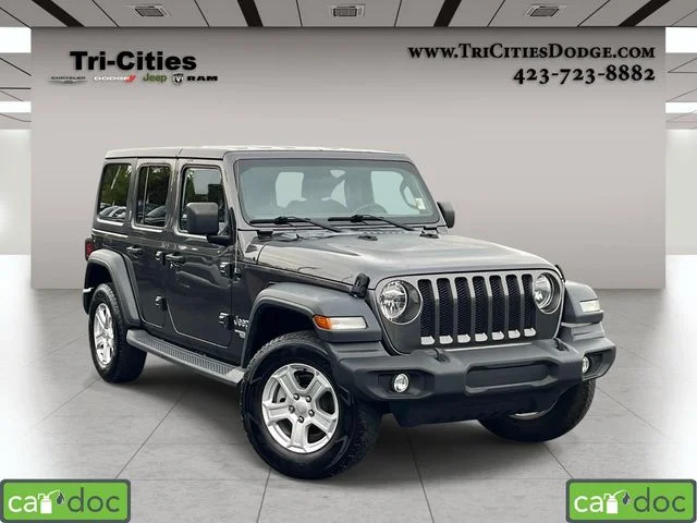 Used 2018 Gray Jeep Unlimited Sport S image 1