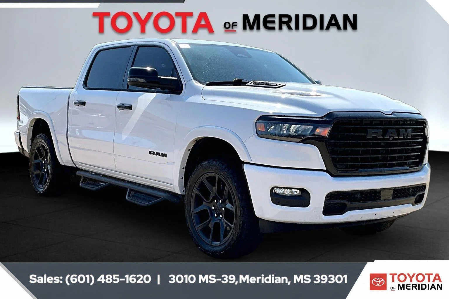 Used 2025 Bright White Clearcoat Ram Laramie image 1